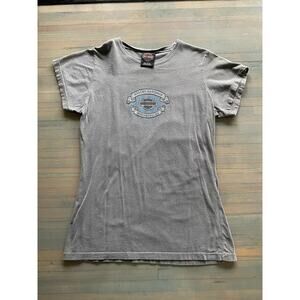 Vtg Angel Wings Beaded Harley Davidson Motorcycle Shirt Womens Medium USA Worth